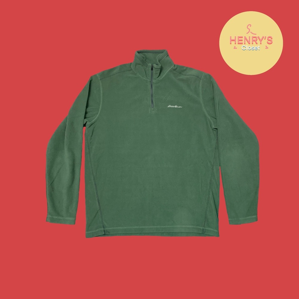 Eddie Bauer Men’s Quarterzip Longsleeve Sweatshirt